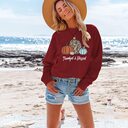 Thanksgiving Thankful Blessed Pullover Sweatshirt