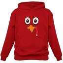 Thanksgiving Teen Funny Turkey Face T-Shirt