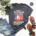 Being A Veteran is an Honor Being a Grandpa is Priceless Veteran Military T-Shirt Being A Veteran is an Honor Being a Grandpa is Priceless Veteran Military T-Shirt