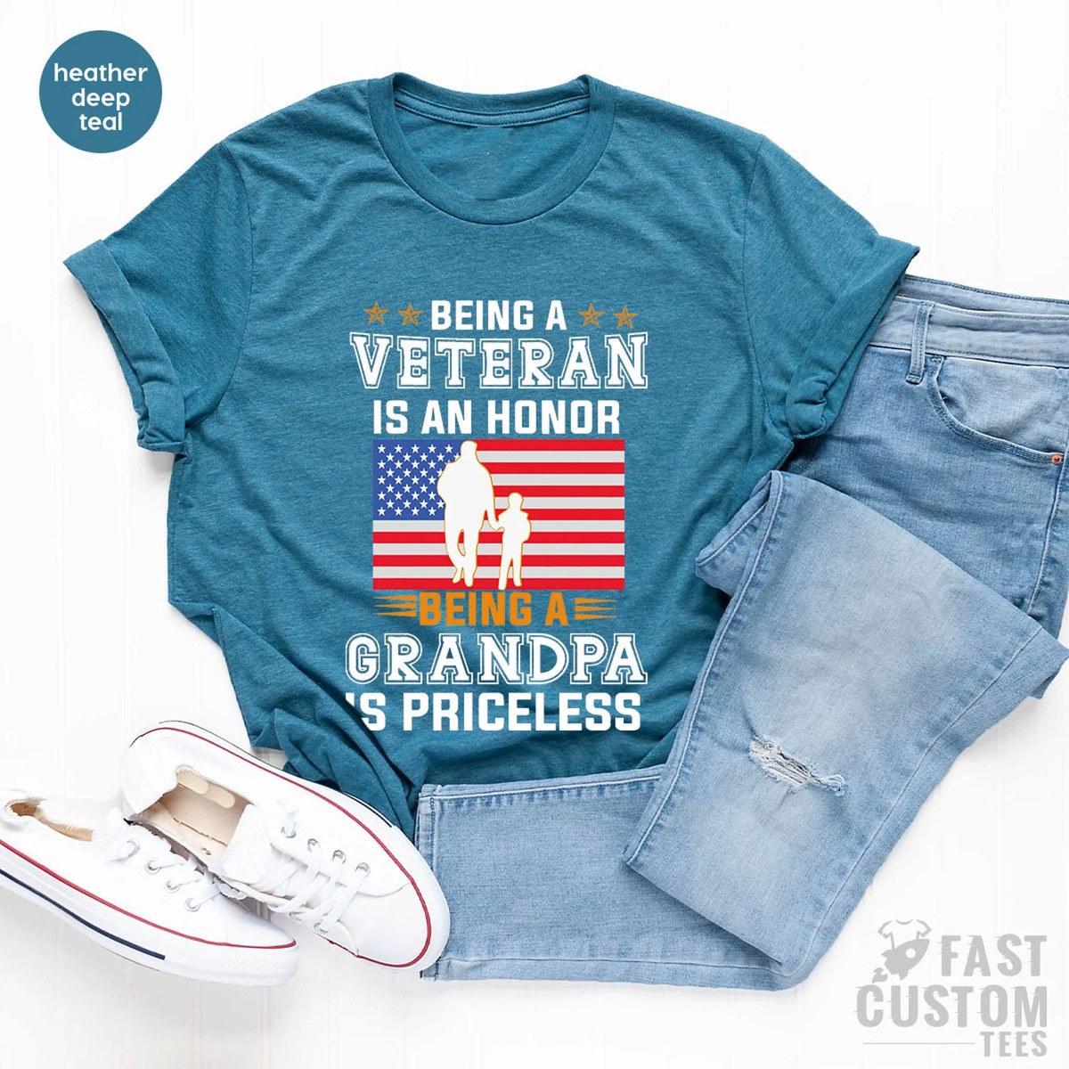 Being A Veteran is an Honor Being a Grandpa is Priceless Veteran Military T-Shirt Being A Veteran is an Honor Being a Grandpa is Priceless Veteran Military T-Shirt