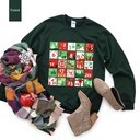 Funny Christmas Calendar Sweatshirt Funny Christmas Calendar Sweatshirt