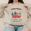 Vintage Christmas Tree Farm Sweatshirt Vintage Christmas Tree Farm Sweatshirt