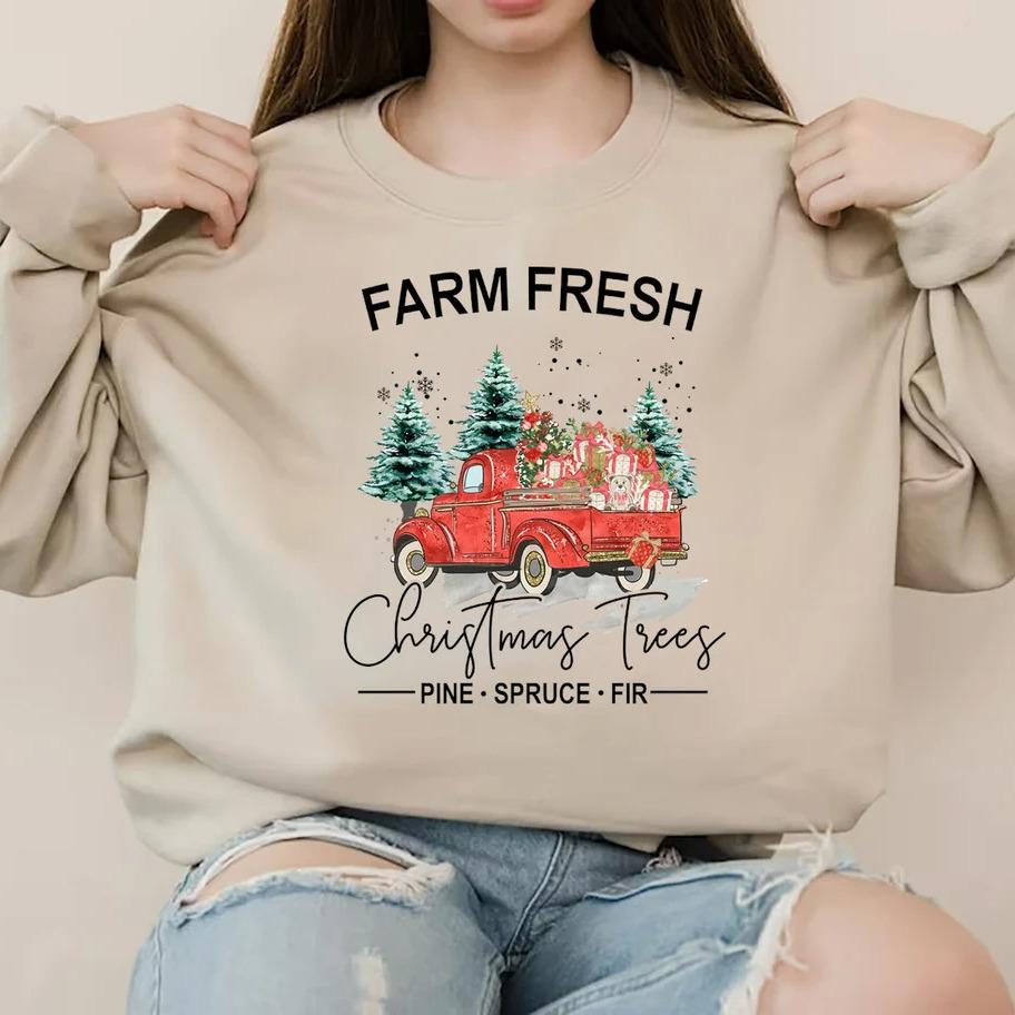 Vintage Christmas Tree Farm Sweatshirt