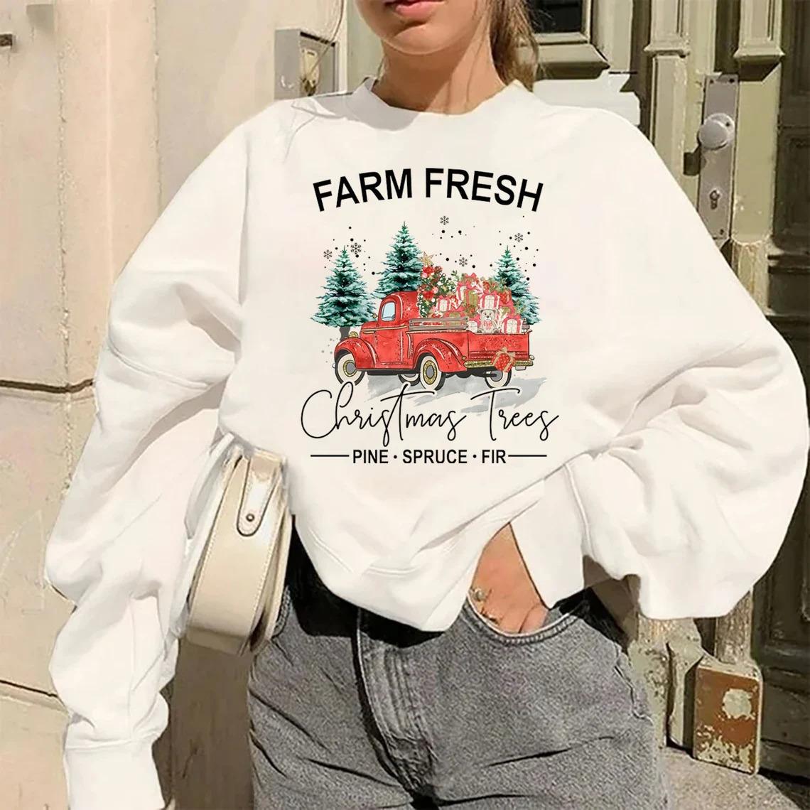 Vintage Christmas Tree Farm Sweatshirt Vintage Christmas Tree Farm Sweatshirt