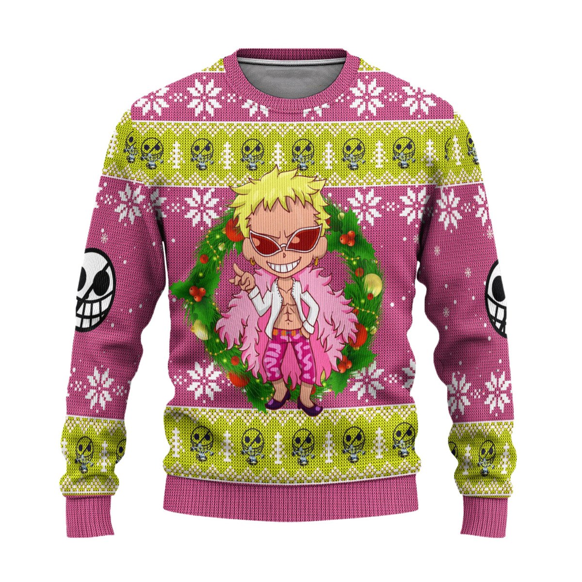 One Piece – Donquixote Anime Ugly Christmas Sweater Ugly Christmas Sweater One Piece – Donquixote Anime Ugly Christmas Sweater Ugly Christmas Sweater