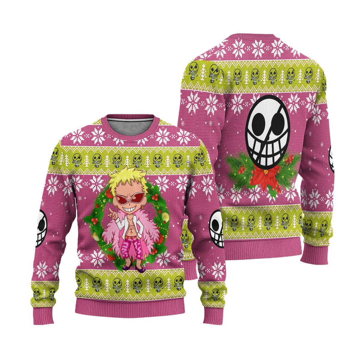One Piece – Donquixote Anime Ugly Christmas Sweater Ugly Christmas Sweater One Piece – Donquixote Anime Ugly Christmas Sweater Ugly Christmas Sweater