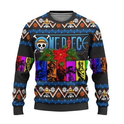 One Piece Anime Characters Ugly Christmas Sweater Ugly Christmas Sweater One Piece Anime Characters Ugly Christmas Sweater Ugly Christmas Sweater