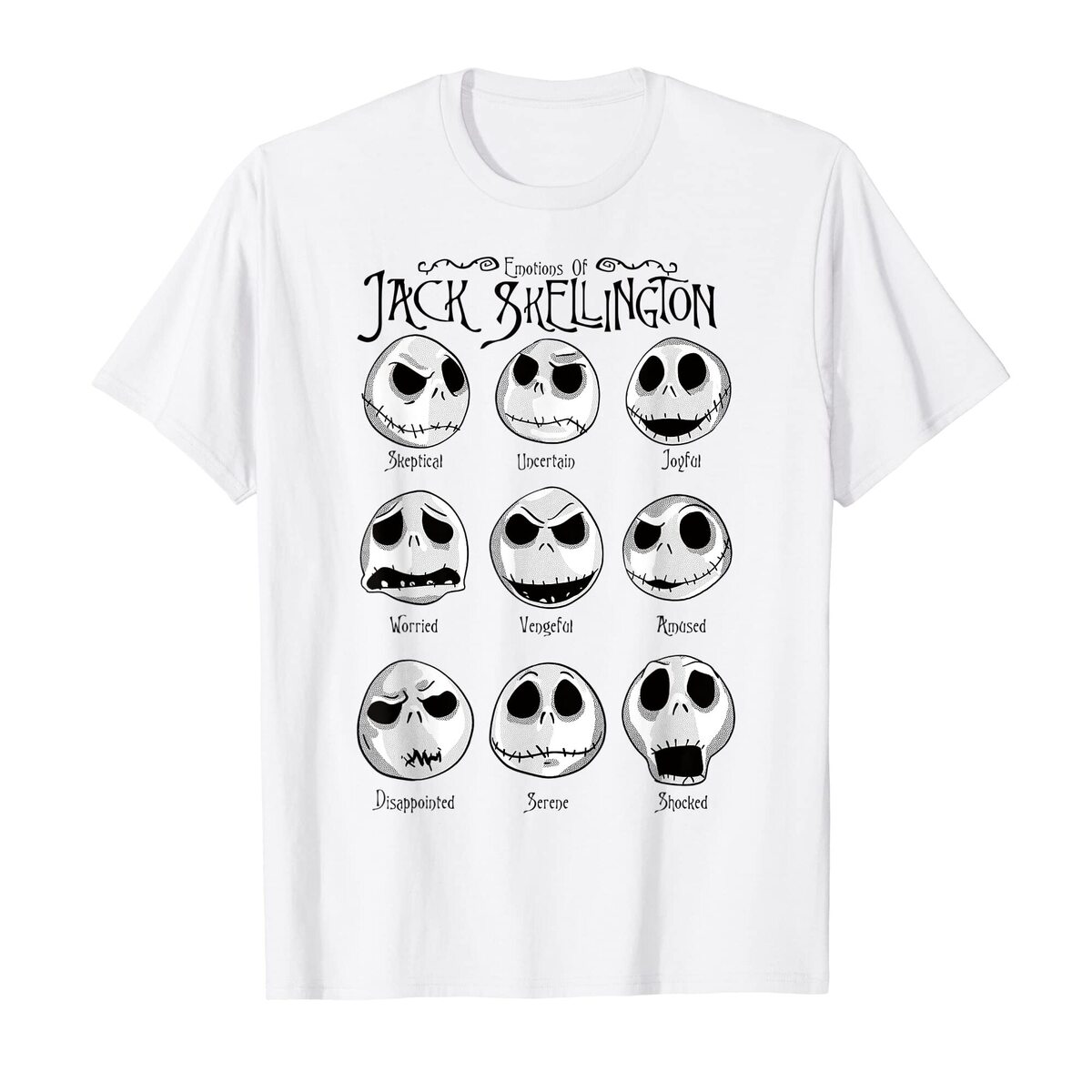 Jack Skellington Emotions T-Shirt Jack Skellington Emotions T-Shirt