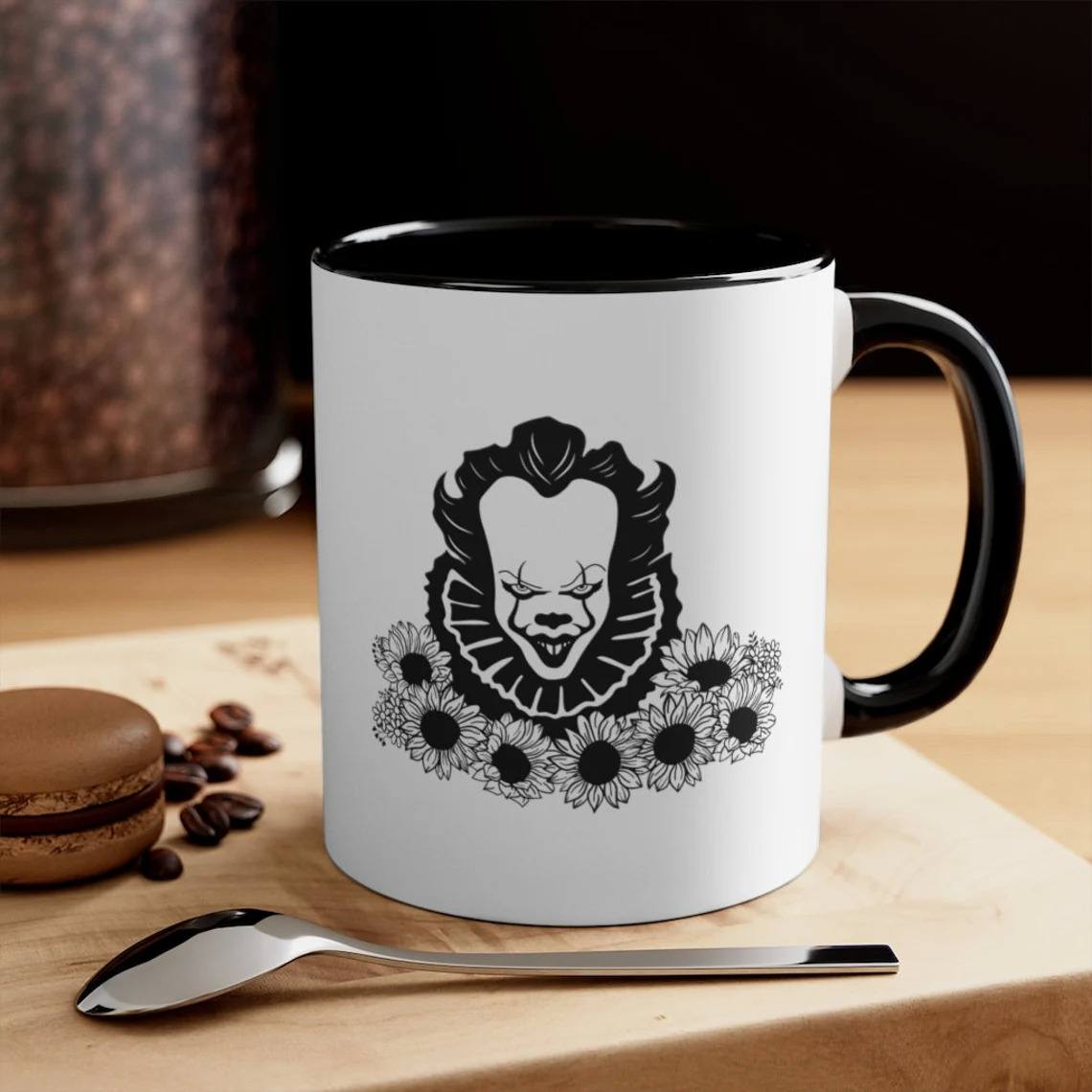 Halloween Pennywise Sunflowers Mug