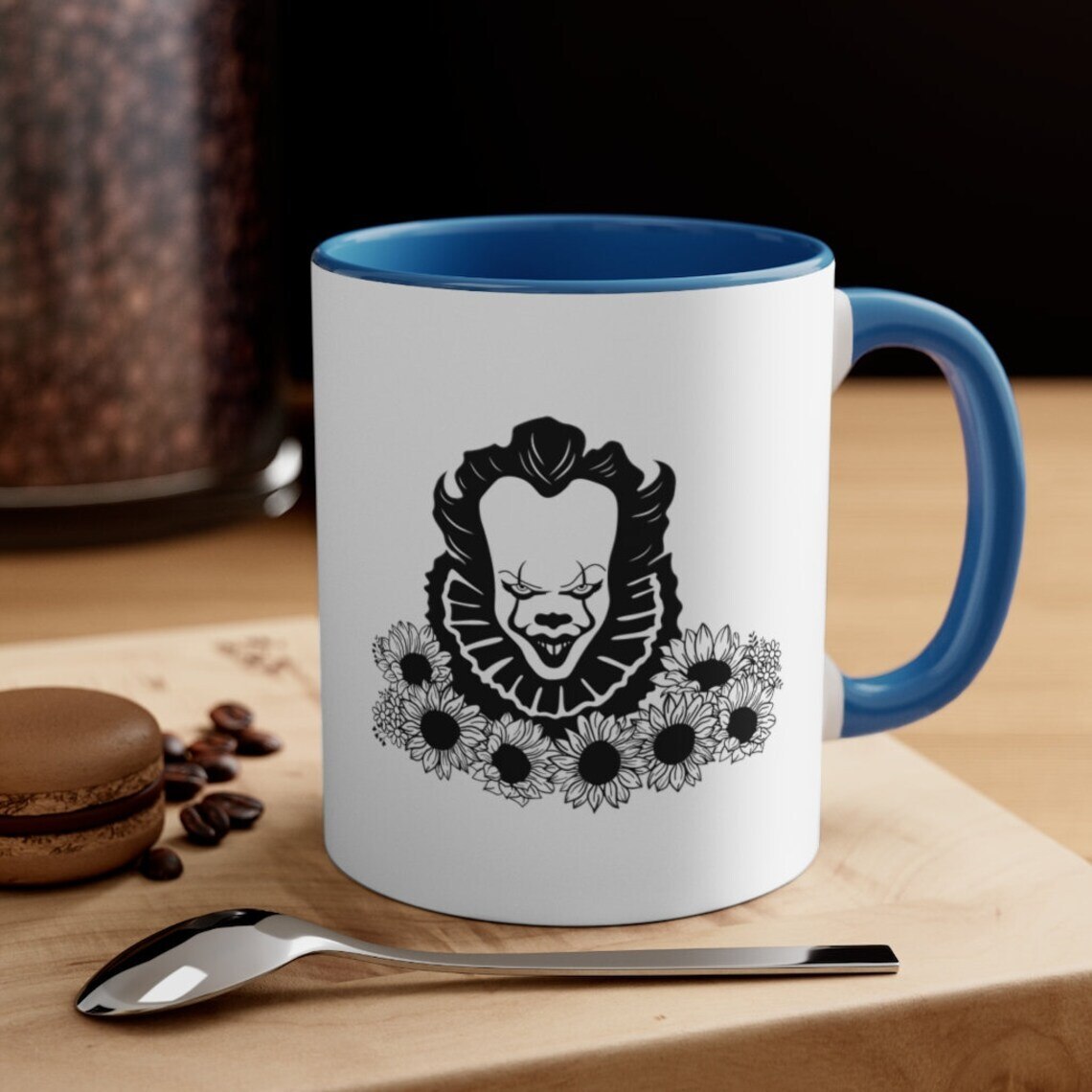 Halloween Pennywise Sunflowers Mug Halloween Pennywise Sunflowers Mug