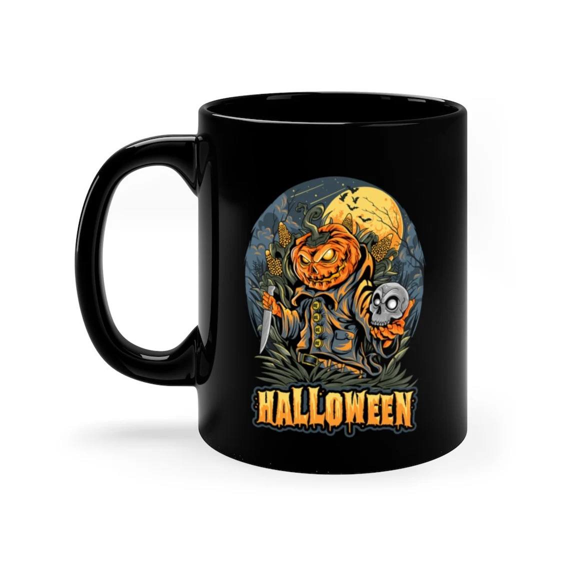 Scary Pumpkin Halloween Mug Scary Pumpkin Halloween Mug
