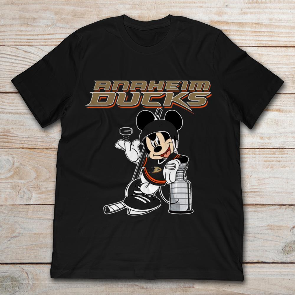Hockey Mickey Anaheim Ducks T-Shirt Hockey Mickey Anaheim Ducks T-Shirt