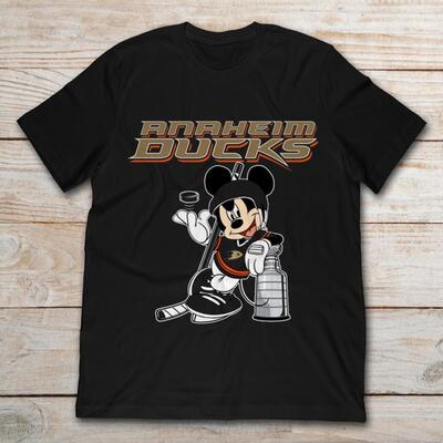 Hockey Mickey Anaheim Ducks T-Shirt Hockey Mickey Anaheim Ducks T-Shirt