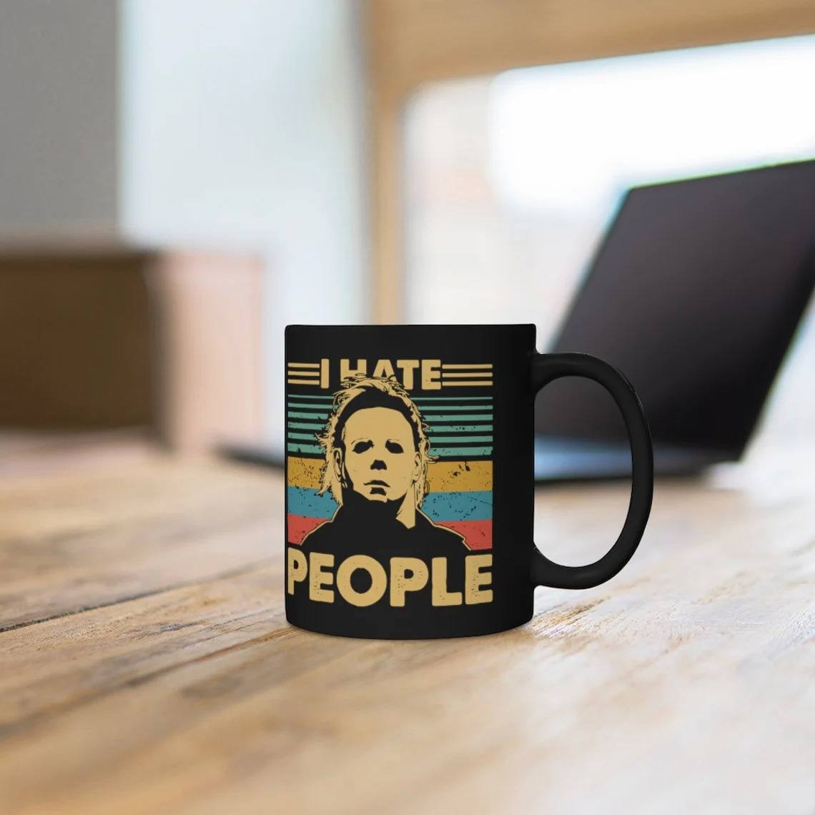 Michael Myers I Hate People Mug