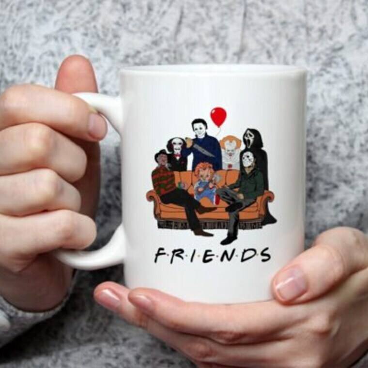 Halloween Friends Horror Movie Killers Mug