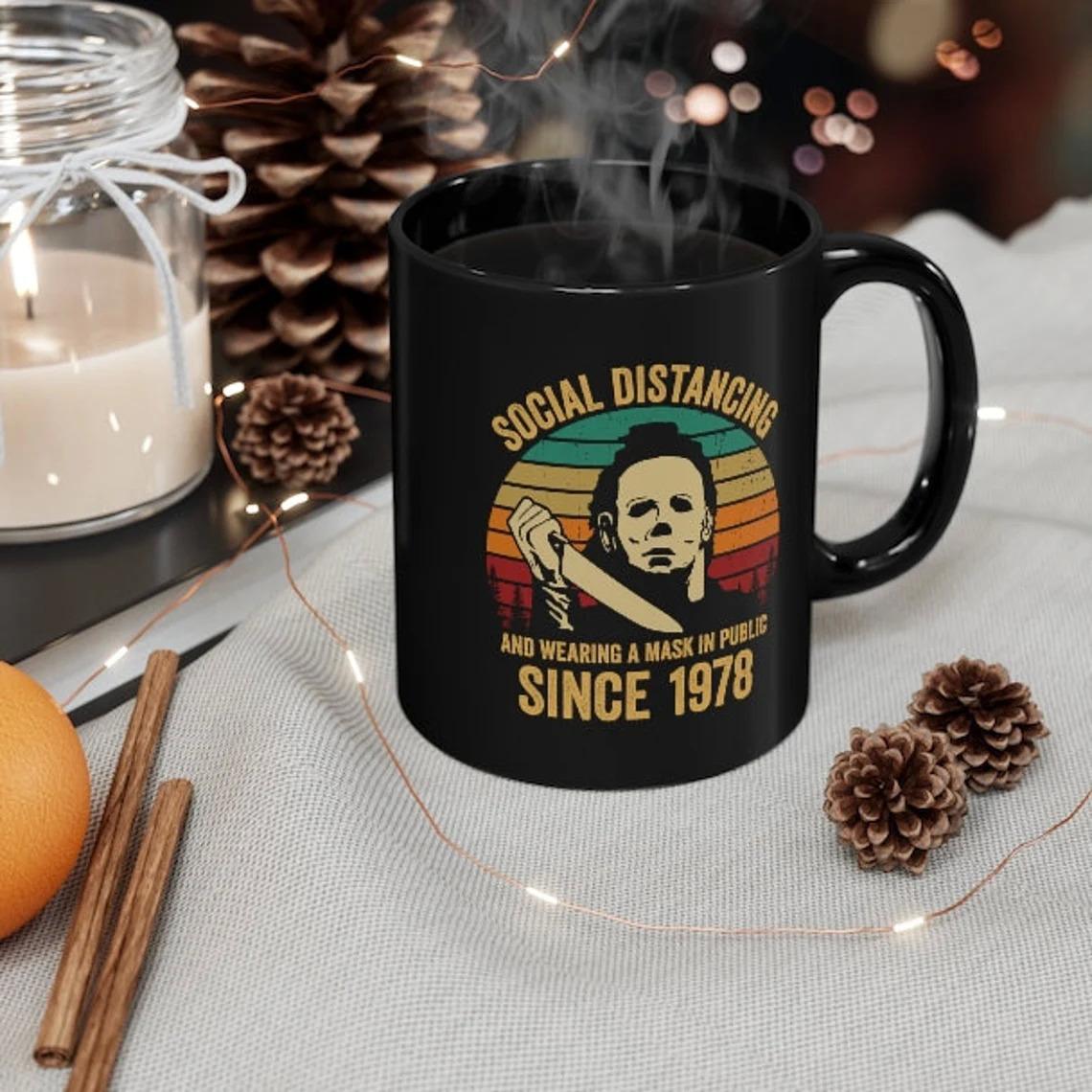 Michael Myers Social Distancing Mug