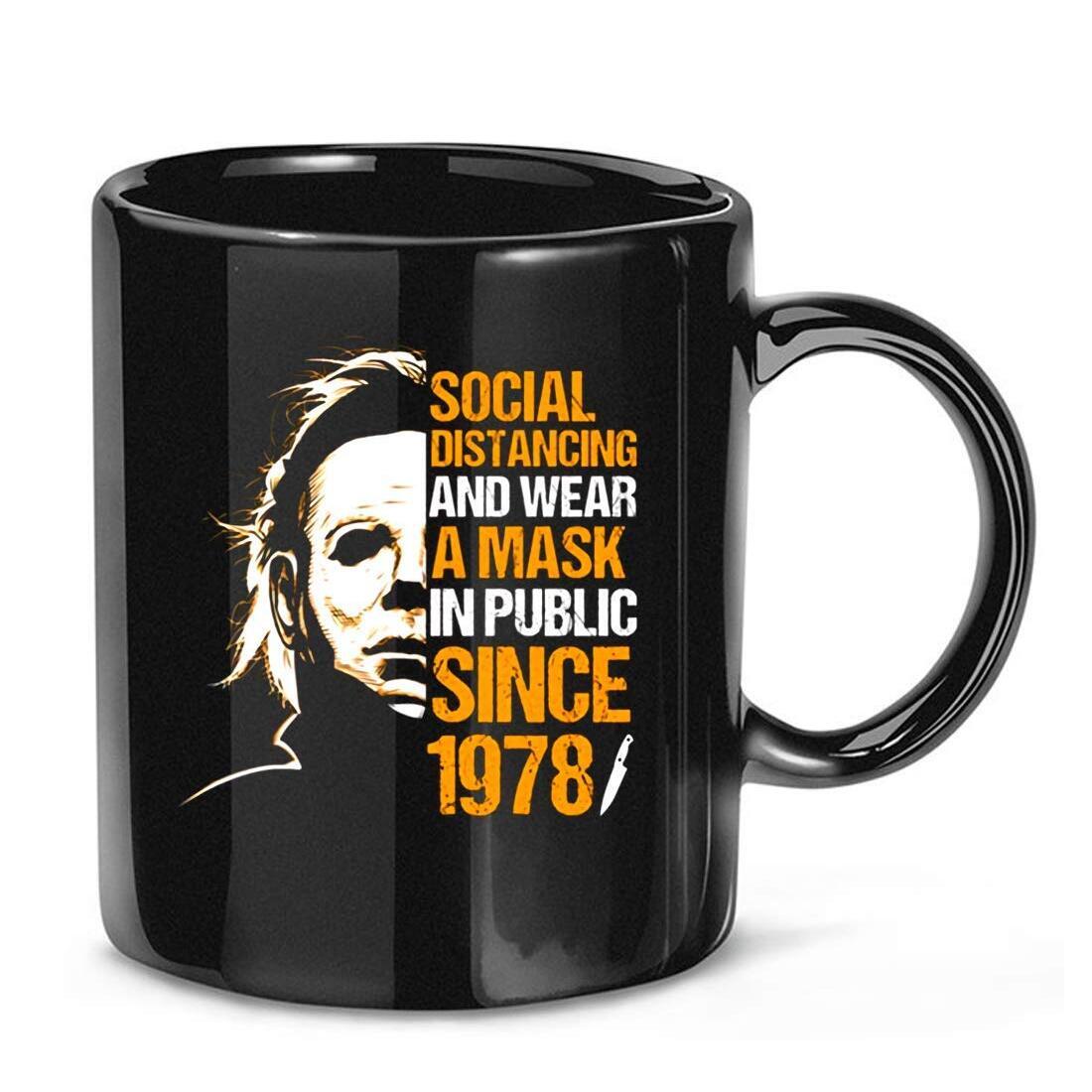 Michael Myers Social Distancing Public Mug