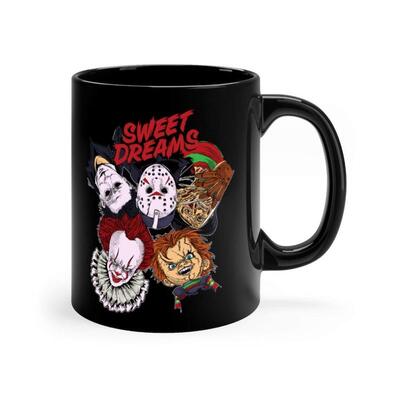 Halloween Michael Pennywise Voorhees Nightmare Krueger Mug Halloween Michael Pennywise Voorhees Nightmare Krueger Mug