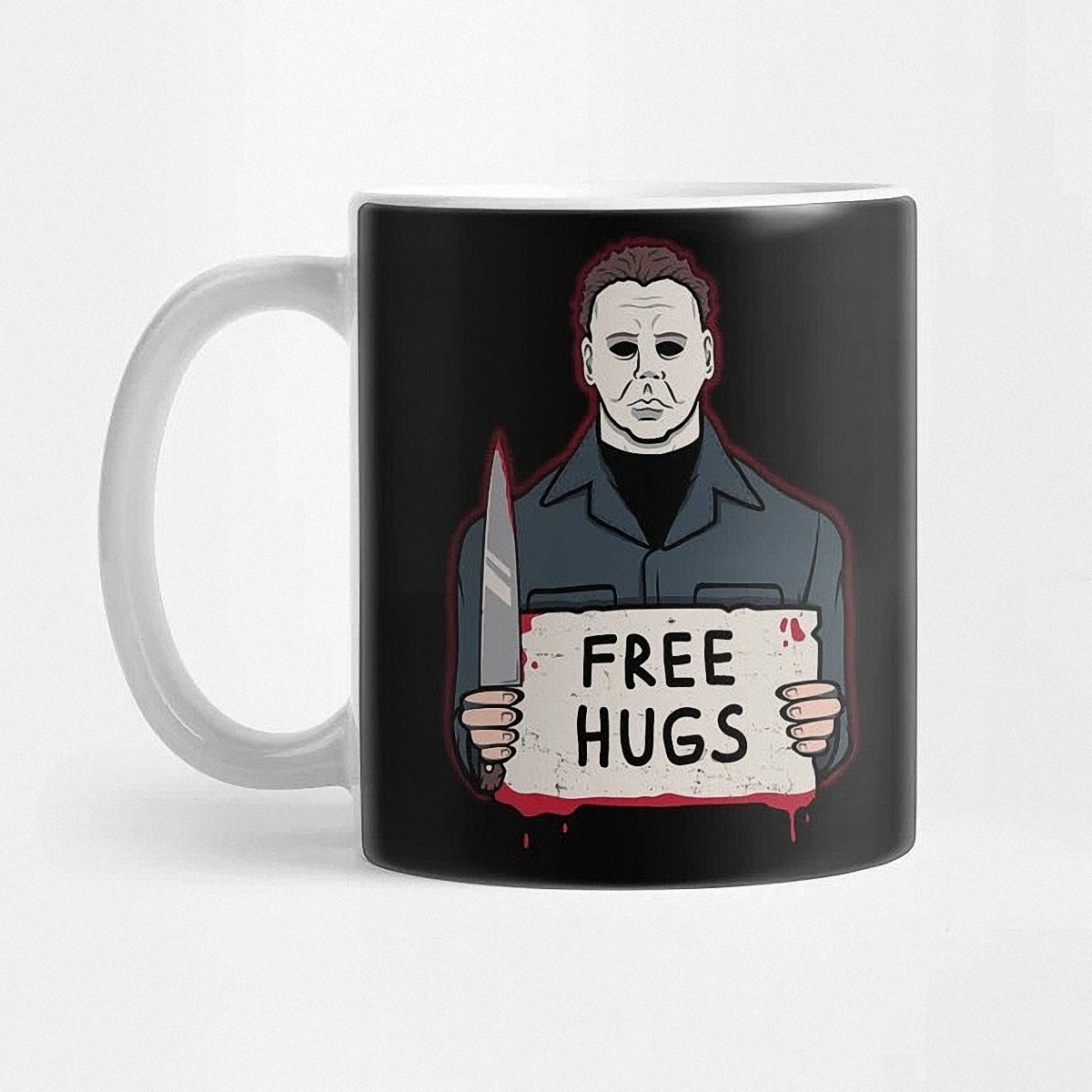 Michael Myers Halloween Free Hugs Mug Michael Myers Halloween Free Hugs Mug