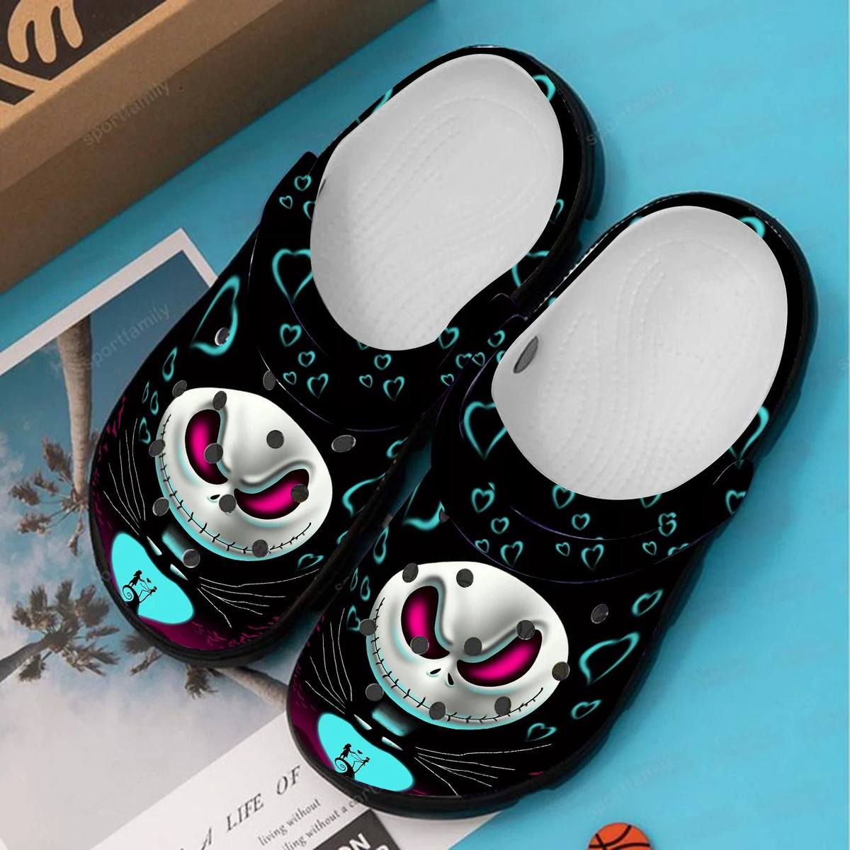 Jack Skellington And Sally Halloween Gift Crocs Clogs