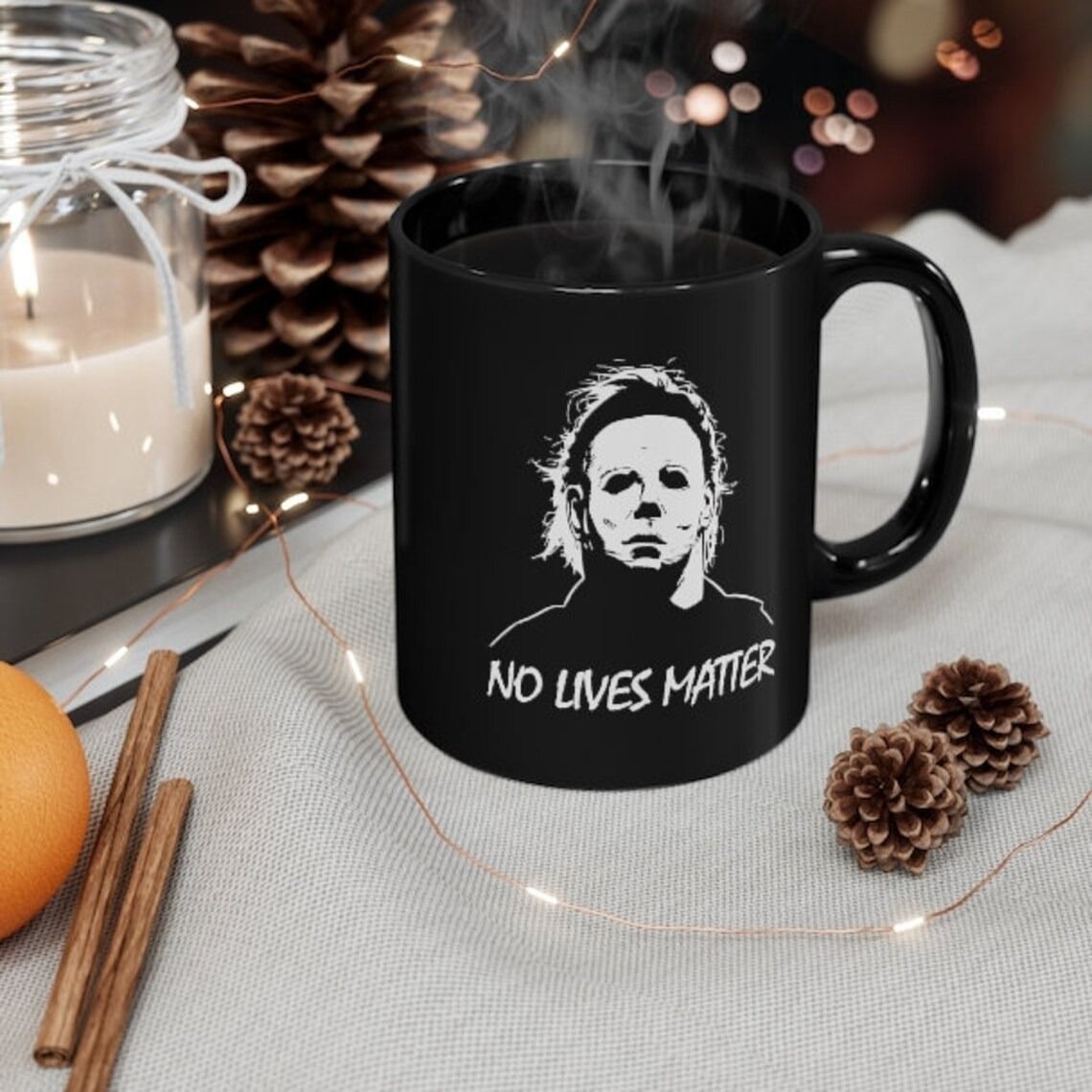 No Lives Matter Michael Myers Mug Gift For Horror Movie Fans