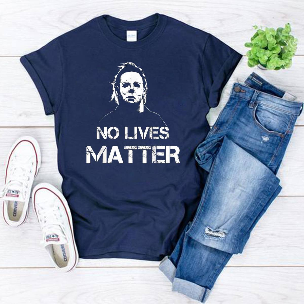 No Lives Matter Michael Myers Halloween Movie Gift T-Shirt