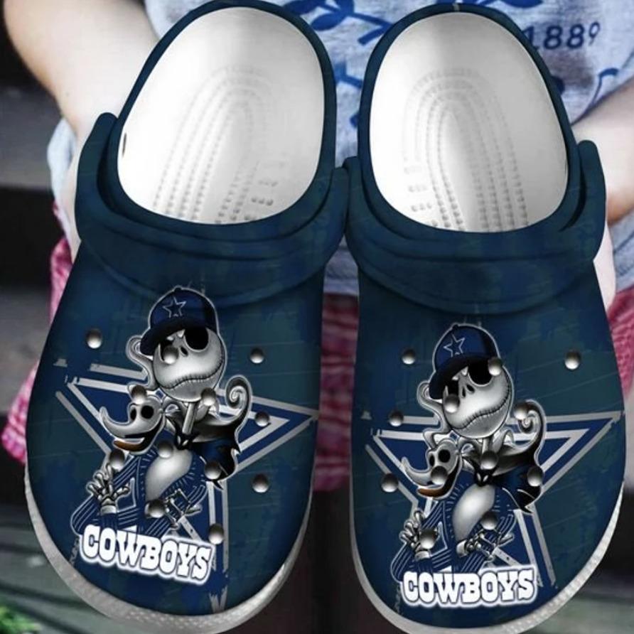 Dallas Cowboys Jack Skellington Crocs Clogs Dallas Cowboys Jack Skellington Crocs Clogs