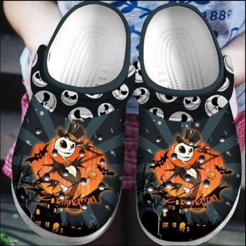Jack Skellington Crocs Clogs Cool Halloween Gift Jack Skellington Crocs Clogs Cool Halloween Gift