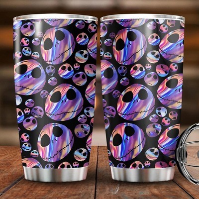 Jack Skellington Tumbler Hologram Faces Jack Skellington Tumbler Hologram Faces