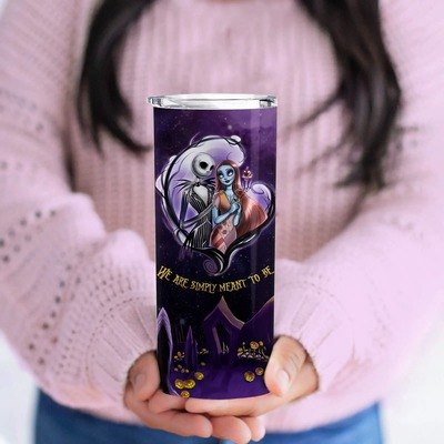 Jack Skellington And Sally Skinny Tumbler We Are Simply Meant To Be Jack Skellington And Sally Skinny Tumbler We Are Simply Meant To Be
