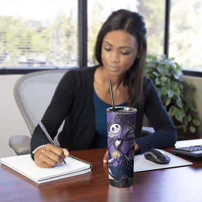 Jack Skellington Skinny Tumbler Nightmare Jack Skellington Skinny Tumbler Nightmare