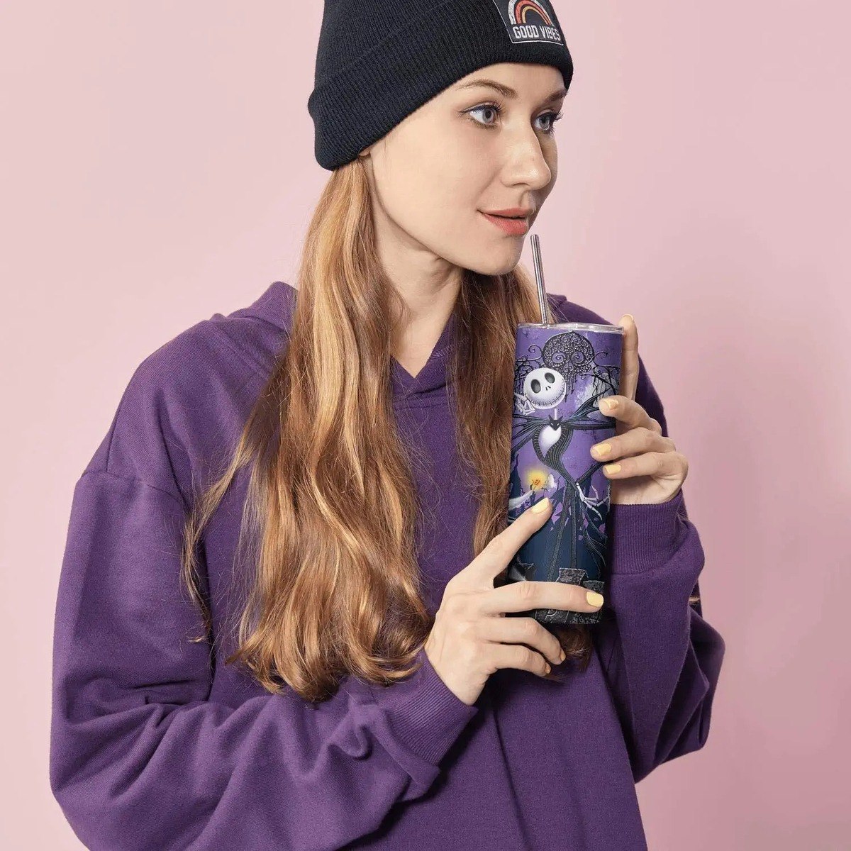 Jack Skellington Skinny Tumbler Nightmare Jack Skellington Skinny Tumbler Nightmare