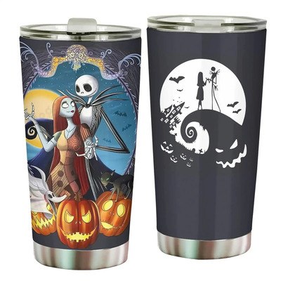 Disney Jack Skellington And Sally Tumbler