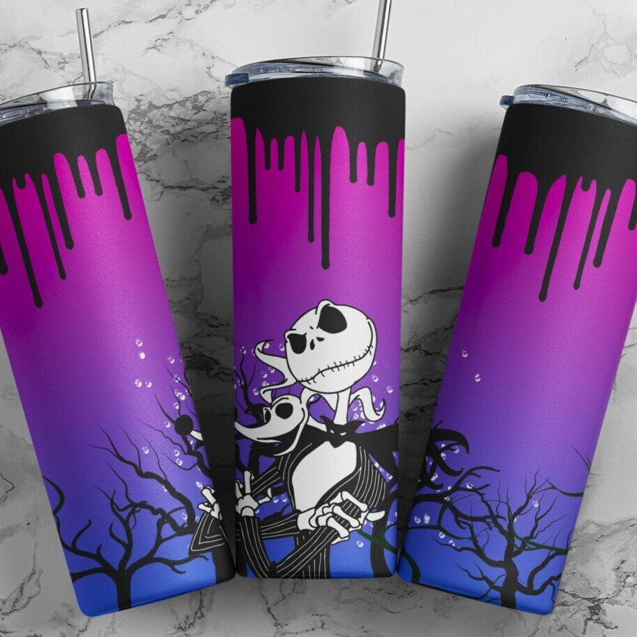 Jack Skellington Skinny Tumbler Cartoon Character Nightmare