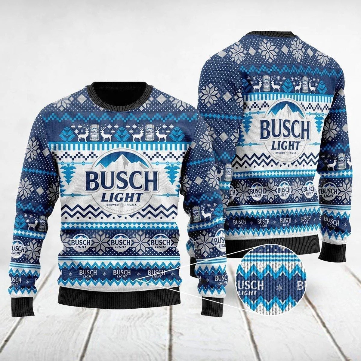 Busch Light Ugly Christmas Sweater Gift For Christmas Busch Light Ugly Christmas Sweater Gift For Christmas