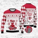 Coors Light Beer Ugly Christmas Sweater Surprise Christmas Gift Coors Light Beer Ugly Christmas Sweater Surprise Christmas Gift