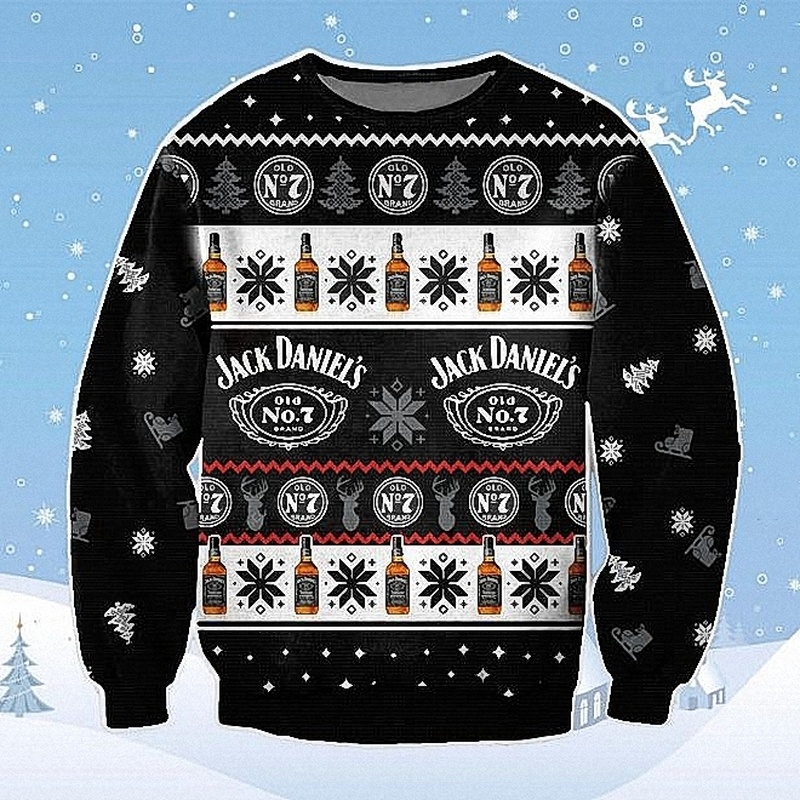 Vintage Jack Daniels Ugly Christmas Sweater Vintage Jack Daniels Ugly Christmas Sweater