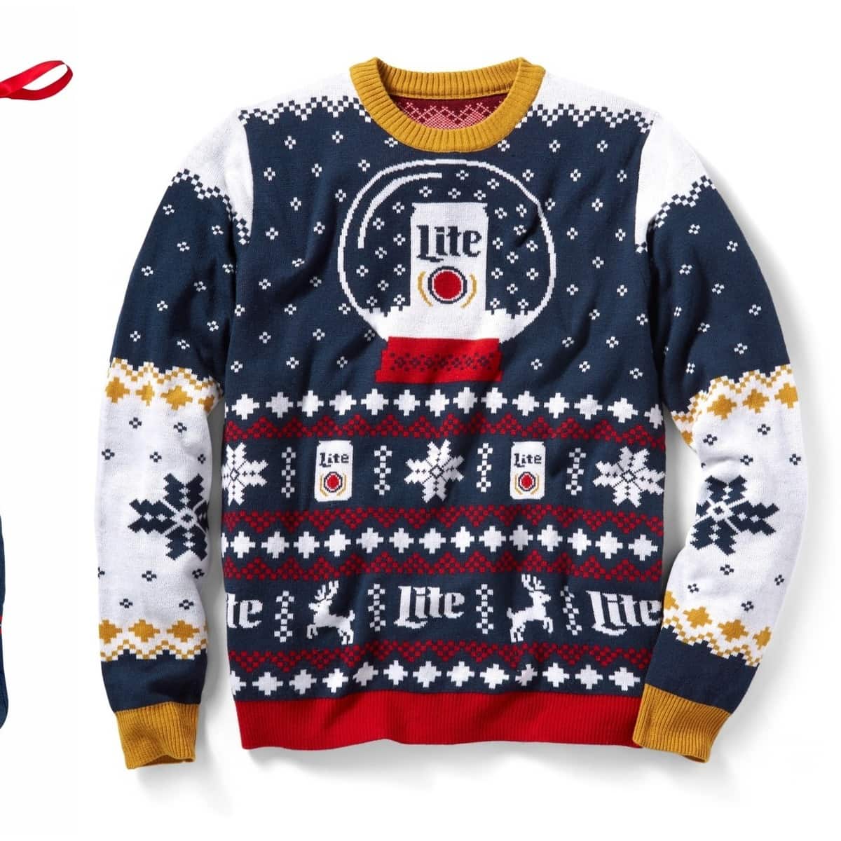 Miller High Life Ugly Christmas Sweater Gift For Beer Drinkers