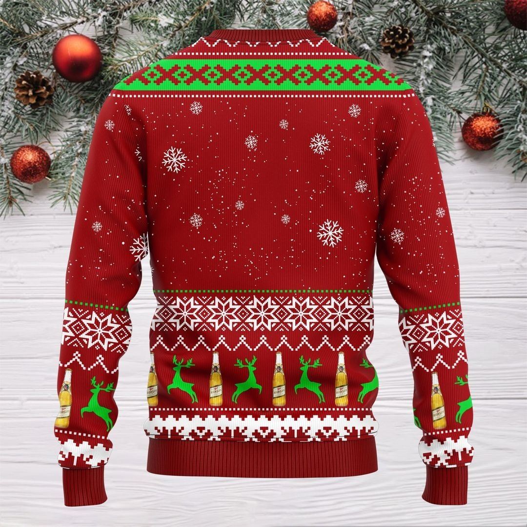 Miller High Life Ugly Christmas Sweater Reinbeer Halloween Gift Miller High Life Ugly Christmas Sweater Reinbeer Halloween Gift