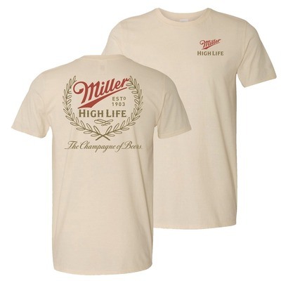 Miller High Life T-Shirt The Champagne Of Beers Miller High Life T-Shirt The Champagne Of Beers