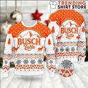 Busch Latte Ugly Christmas Sweater Snowflakes Beer Drinkers Gift Busch Latte Ugly Christmas Sweater Snowflakes Beer Drinkers Gift
