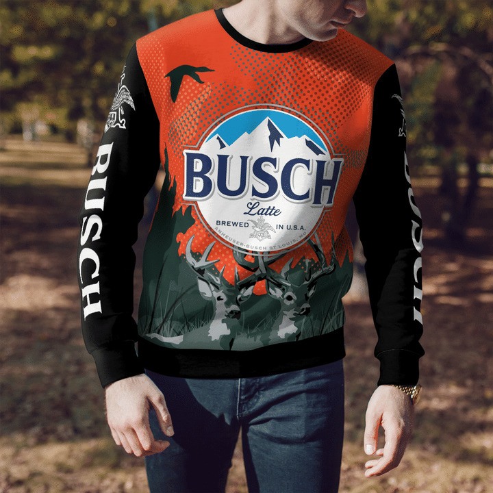 Busch Latte Ugly Christmas Sweater Cool Gift For Beer Drinkers