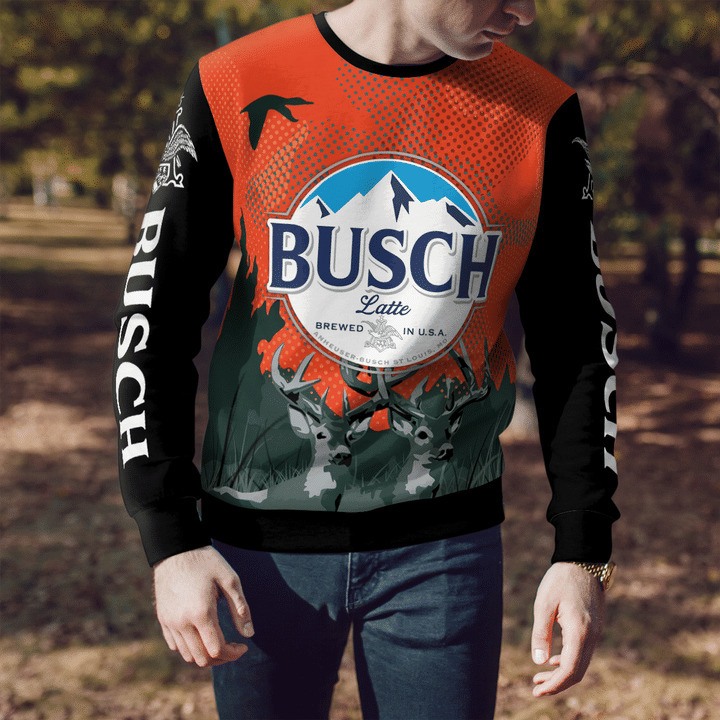 Busch Latte Ugly Christmas Sweater Cool Gift For Beer Drinkers Busch Latte Ugly Christmas Sweater Cool Gift For Beer Drinkers
