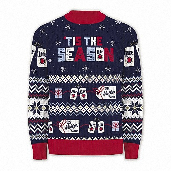 Miller Lite Ugly Christmas Sweater Tis The Season