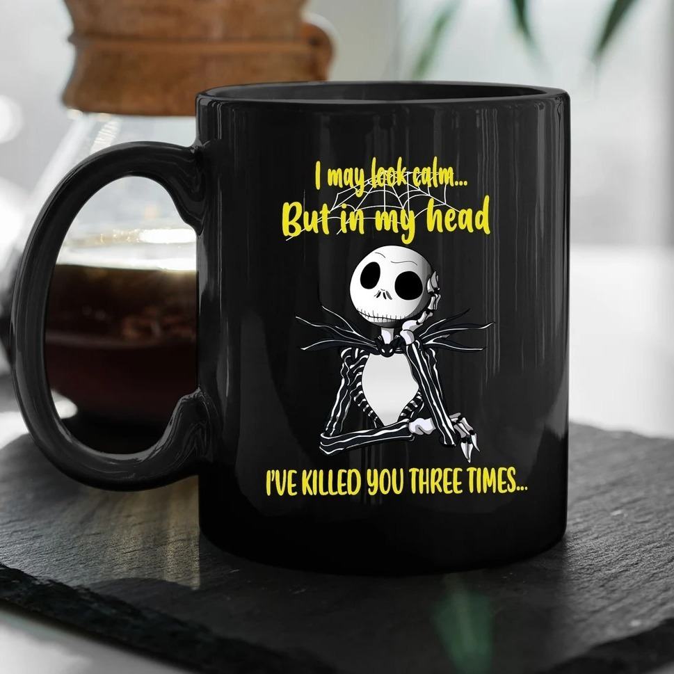 Jack Skeleton Mug I've Killed You Three Times