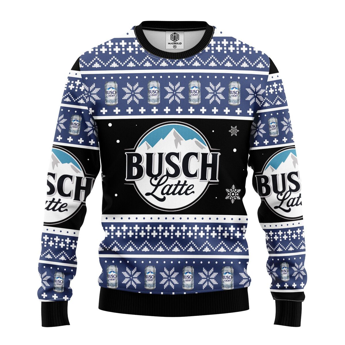 Busch Latte Ugly Christmas Sweater Unique Christmas Gift For Beer Lover