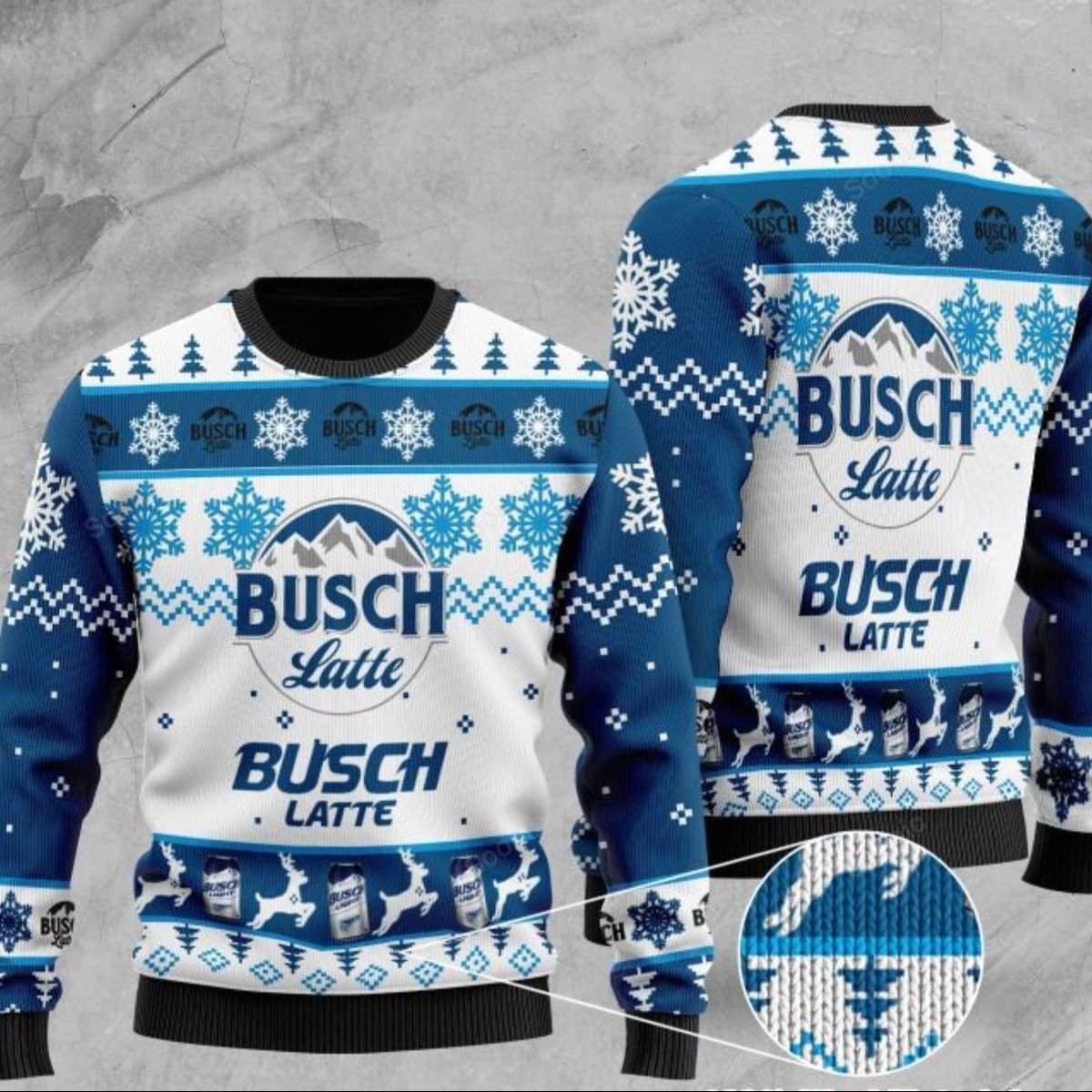 Busch Latte Ugly Christmas Sweater Amazing Gift For Beer Lovers