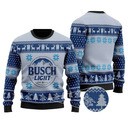 Retro Busch Light Ugly Christmas Sweater Retro Busch Light Ugly Christmas Sweater