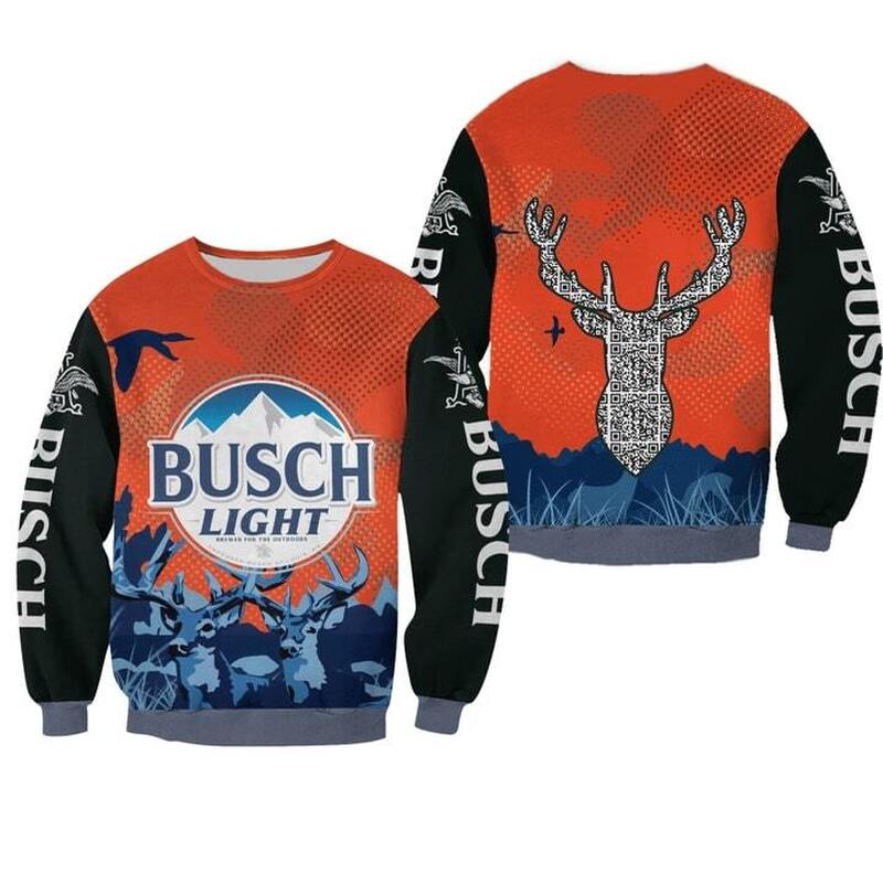 Busch Light Deer Ugly Christmas Sweater Gift For Beer Lovers Busch Light Deer Ugly Christmas Sweater Gift For Beer Lovers