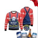 Merry Christmas Busch Light Ugly Christmas Sweater Merry Christmas Busch Light Ugly Christmas Sweater